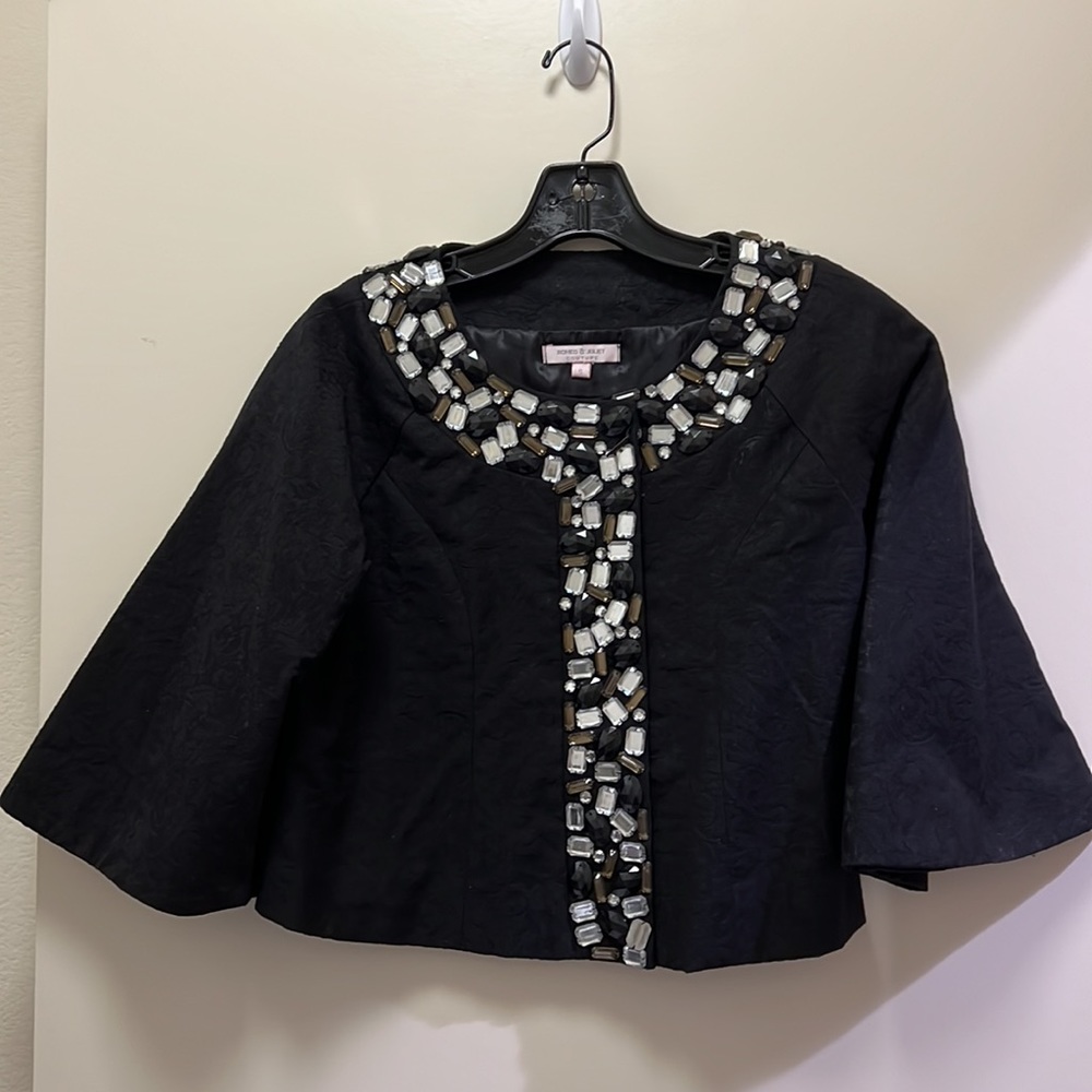 Romeo & Juliet Couture bejeweled short jacket